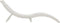 vidaXL - Ligbed - 184x55x64 - cm - massief - acaciahout - wit