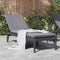 vidaXL - Ligbed - 186x60x29 - cm - polypropeen - antracietkleurig