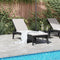 vidaXL - Ligbed - 186x60x29 - cm - polypropeen - antracietkleurig