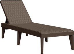 vidaXL - Ligbed - 186x60x29 - cm - polypropeen - bruin