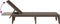 vidaXL - Ligbed - 186x60x29 - cm - polypropeen - bruin