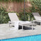 vidaXL - Ligbed - 186x60x29 - cm - polypropeen - grijs