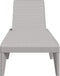 vidaXL - Ligbed - 186x60x29 - cm - polypropeen - grijs