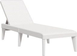 vidaXL - Ligbed - 186x60x29 - cm - polypropeen - wit