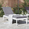 vidaXL - Ligbed - 186x60x29 - cm - polypropeen - wit