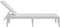 vidaXL - Ligbed - 186x60x29 - cm - polypropeen - wit