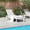 vidaXL - Ligbed - 186x60x29 - cm - polypropeen - wit