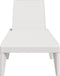 vidaXL - Ligbed - 186x60x29 - cm - polypropeen - wit