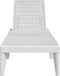 vidaXL - Ligbed - 186x60x29 - cm - polypropeen - wit