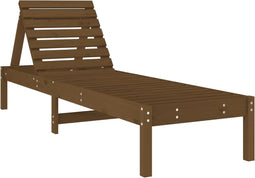 vidaXL - Ligbed - 199,5x60x74 - cm - massief - grenenhout - bruin