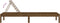 vidaXL - Ligbed - 199,5x60x74 - cm - massief - grenenhout - bruin