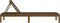 vidaXL - Ligbed - 199,5x60x74 - cm - massief - grenenhout - bruin