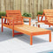 vidaXL - Ligbed - 199,5x62x55 - cm - massief - grenenhout - wasbruin