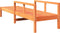 vidaXL - Ligbed - 199,5x62x55 - cm - massief - grenenhout - wasbruin