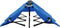 vidaXL - Ligbed - 2-persoons - inklapbaar - staal - blauw