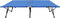 vidaXL - Ligbed - 2-persoons - inklapbaar - staal - blauw