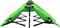 vidaXL - Ligbed - 2-persoons - inklapbaar - staal - groen