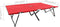 vidaXL - Ligbed - 2-persoons - inklapbaar - staal - rood