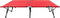 vidaXL - Ligbed - 2-persoons - inklapbaar - staal - rood