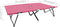 vidaXL - Ligbed - 2-persoons - inklapbaar - staal - roze