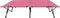 vidaXL - Ligbed - 2-persoons - inklapbaar - staal - roze