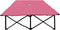 vidaXL - Ligbed - 2-persoons - inklapbaar - staal - roze