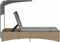 vidaXL - Ligbed - 2-persoons - luifel - en - kussens - poly - rattan - gemengd - beige