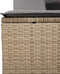vidaXL - Ligbed - 2-persoons - luifel - en - kussens - poly - rattan - gemengd - beige