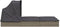 vidaXL - Ligbed - 2-persoons - met - dak - 213x118x97 - cm - poly - rattan - grijs