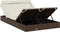 vidaXL - Ligbed - 2-persoons - met - dak - 213x118x97 - cm - poly - rattan - bruin