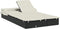 vidaXL - Ligbed - 2-persoons - met - dak - 213x118x97 - cm - poly - rattan - zwart