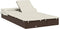 vidaXL - Ligbed - 2-persoons - met - dak - 213x118x97 - cm - poly - rattan - bruin