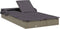 vidaXL - Ligbed - 2-persoons - met - dak - 213x118x97 - cm - poly - rattan - grijs