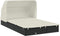 vidaXL - Ligbed - 2-persoons - met - dak - 213x118x97 - cm - poly - rattan - zwart