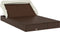 vidaXL - Ligbed - 2-persoons - met - dak - 213x118x97 - cm - poly - rattan - bruin