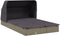vidaXL - Ligbed - 2-persoons - met - dak - 213x118x97 - cm - poly - rattan - grijs