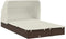 vidaXL - Ligbed - 2-persoons - met - dak - 213x118x97 - cm - poly - rattan - bruin