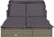 vidaXL - Ligbed - 2-persoons - met - dak - 213x118x97 - cm - poly - rattan - grijs