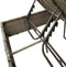 vidaXL - Ligbed - 2-persoons - met - kussens - en - parasol - poly - rattan - lichtgrijs