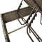 vidaXL - Ligbed - 2-persoons - met - kussens - en - parasol - poly - rattan - grijs