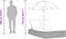vidaXL - Ligbed - 2-persoons - met - kussens - en - parasol - poly - rattan - lichtgrijs
