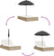 vidaXL - Ligbed - 2-persoons - met - kussens - en - parasol - poly - rattan - beige