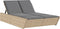 vidaXL - Ligbed - 2-persoons - met - kussens - poly - rattan - beige