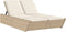 vidaXL - Ligbed - 2-persoons - met - kussens - poly - rattan - beige