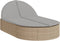 vidaXL - Ligbed - 2-persoons - met - kussens - poly - rattan - beige