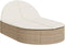vidaXL - Ligbed - 2-persoons - met - kussens - poly - rattan - beige