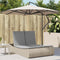 vidaXL - Ligbed - 2-persoons - met - kussens - poly - rattan - beige