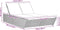 vidaXL - Ligbed - 2-persoons - met - kussens - poly - rattan - beige
