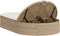 vidaXL - Ligbed - 2-persoons - met - kussens - poly - rattan - beige