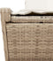 vidaXL - Ligbed - 2-persoons - met - kussens - poly - rattan - beige